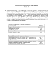 APPLICAZIONI INDUSTRIALI ELETTRICHE TEMA 42 1) Un