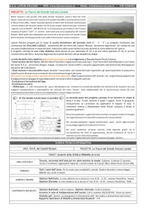 Progetto Didattico LE TRACCE DEL VULCANO