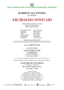 arcibaldo sonivari - Società Operaia di Pordenone