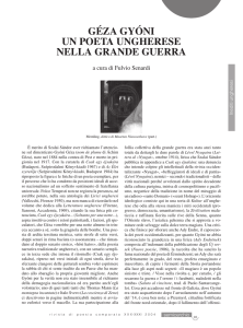 géza gyóni un poeta ungherese nella grande guerra