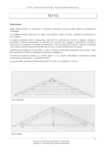 Negli edifici montani la copertura è l`elemento costruttivo che più di
