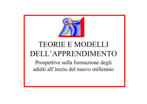 teorie e modelli dell`apprendimento