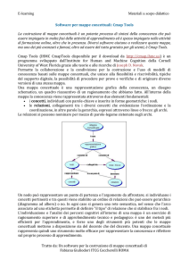 Un software per la costruzione di mappe concettuali: