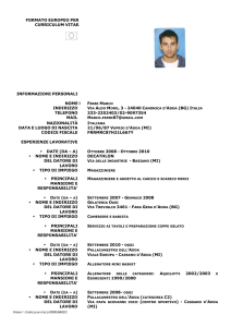 Curriculum vitae Ferri Marco
