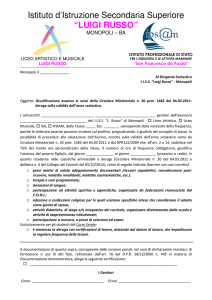 Modulo Giustificazione Assenza I.I.S.S. Luigi Russo