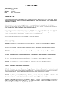 Curriculum Vitae - UNIPA-Portale della Didattica