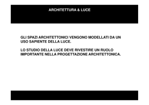 Architetture e luce