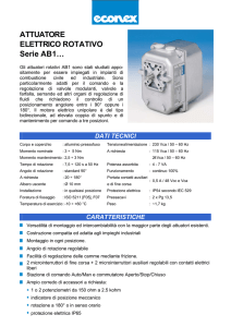 ATTUATORE ELETTRICO ROTATIVO Serie AB1…