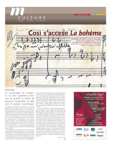 Così si accese «La bohème - Centro Studi Giacomo Puccini