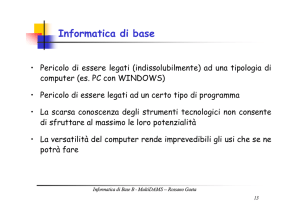 Lezione 2 - Dipartimento di Informatica