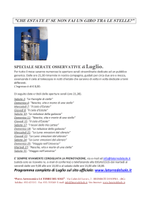 speciale serate di luglio
