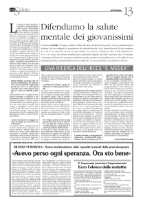 Difendiamo la salute mentale dei giovanissimi