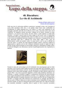 48. Bioculture: La vite di Archimede