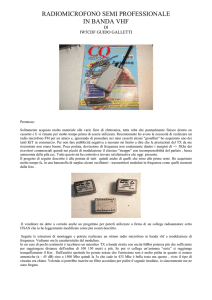 radiomicrofono semi professionale