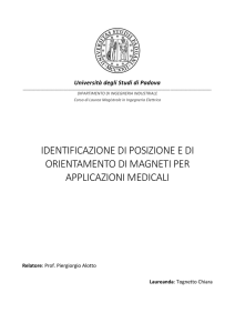 IDENTIFICAZIONE DI POSIZIONE E DI ORIENTAMENTO DI
