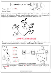 Impariamo il suono CU: Esercizi di italiano per bambini