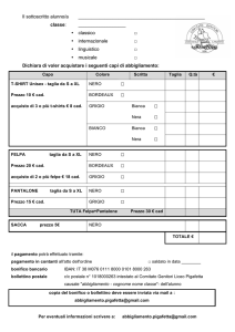 modulo ordine
