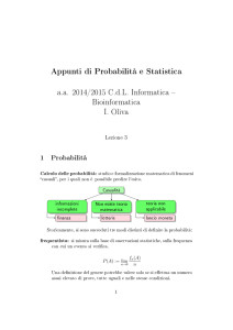 Appunti di Probabilità e Statistica