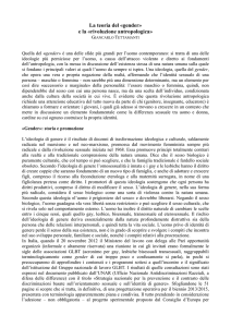 La teoria del «gender» e la «rivoluzione