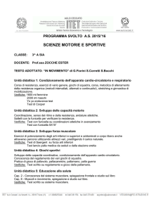scienze motorie e sportive