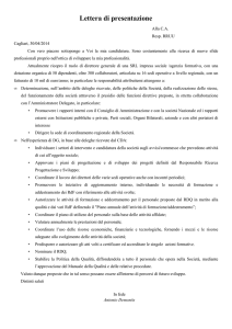 lettera di candidatura