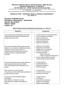 Obiettivi Contenuti