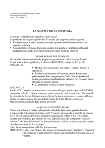 la nascita della polifonia