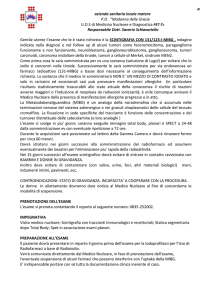 Scintigrafia Oncologica con Iodio 131-123-MIBG