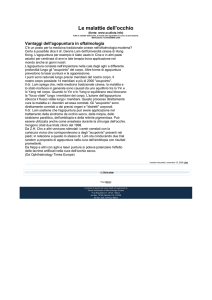 Le malattie dell`occhio: Vantaggi dell`agopuntura in oftalmologia