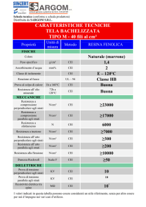 CARATTERISTICHE TECNICHE TELA BACHELIZZATA