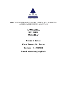 anoressia bulimia obesita
