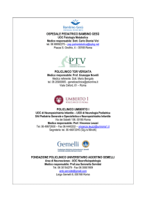 ospedale pediatrico bambino gesù policlinico tor