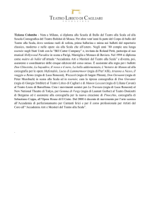 Tiziana Colombo - Nata a Milano, si diploma alla Scuola di Ballo del