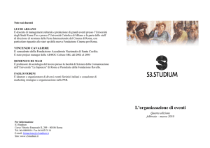 L`organizzazione di eventi