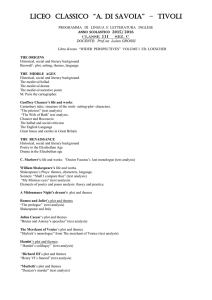 programma svolto - Liceo Classico Tivoli