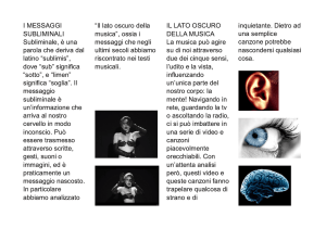 I messaggi subliminali Capasso Roberta