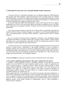 L`Anoressia Nervosa, che cos`è e da quali sintomi si può riconoscere