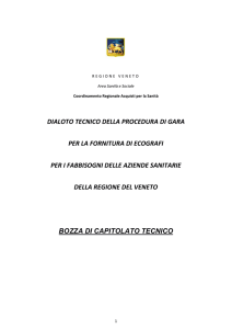 bozza di capitolato tecnico