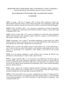MINISTERO DELL`ISTRUZIONE, DELL`UNIVERSITA` E DELLA