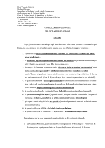 CURRICULUM PROFESSIONALE DEL DOTT. VIRGINIO ODDONE