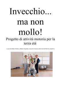 Progetto di attività motoria per la terza età
