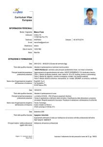 Europass CV - Comune di San Fior