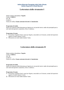 Fagotto Letteratura dello strumento