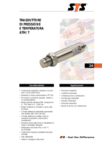 TRASDUTTORE DI PRESSIONE E TEMPERATURA ATM/T - Sts
