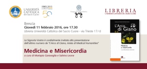 Medicina e Misericordia - Università Cattolica del Sacro Cuore