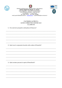 FACSIMILE di PROVA LICEO COREUTICO MUSICALE CLASSE III