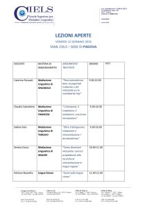 Lezioni Aperte: Ciels