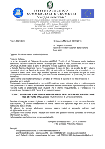 CORSO ITS RICHIESTA NOMINATIVI - IIS Fazzini