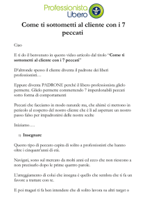 Come ti sottometti al cliente con i 7 peccati