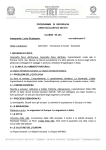 Programma di Geografia